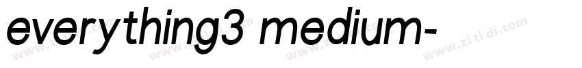everything3 medium字体转换